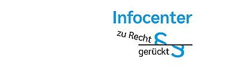 Schriftzug Infocenter ZuRechtGerückt
